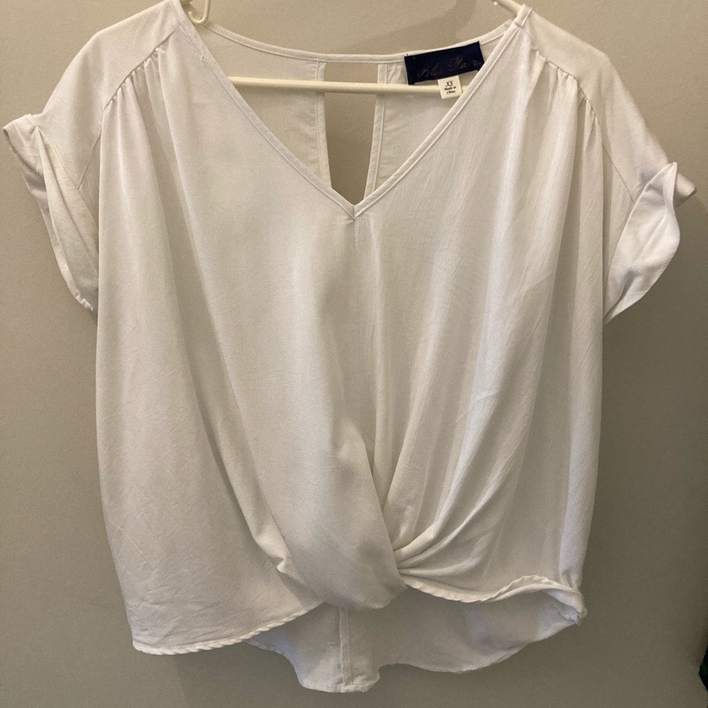 Cute White Flowy Top